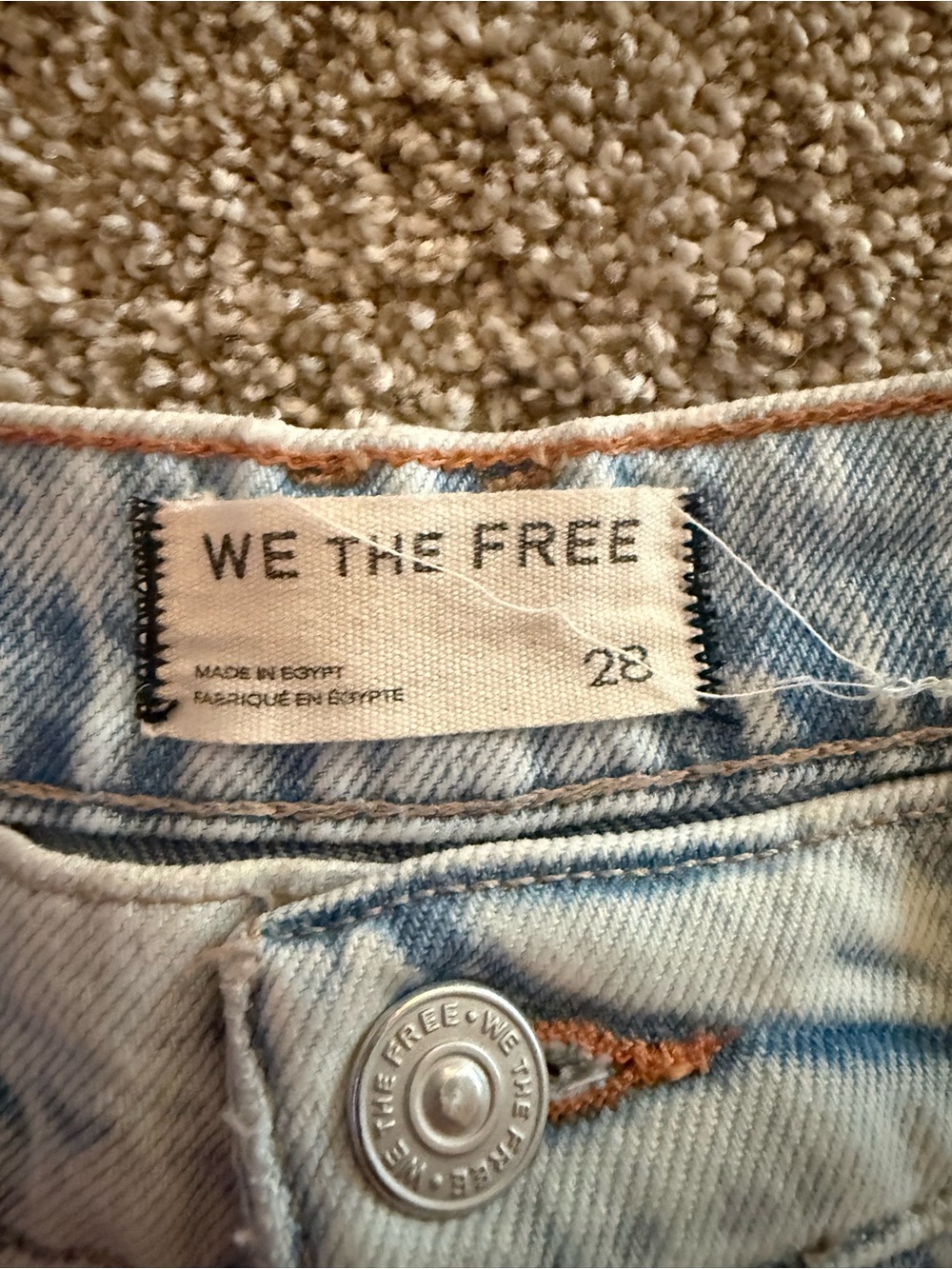 We the Free Good Luck Mid-Rise Barrel Jeans, Aagean, 28 - Picture 3 of 9